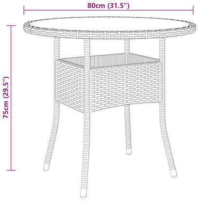 vidaXL Garden Bistro Set | Brown