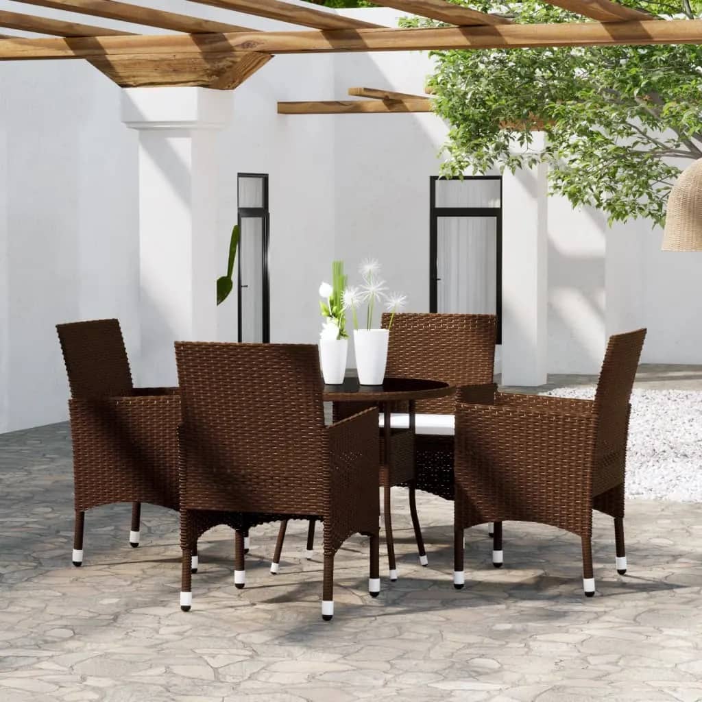 vidaXL Garden Bistro Set | Brown