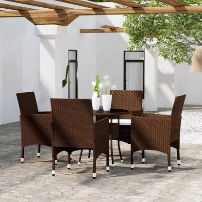 vidaXL Garden Bistro Set | Brown