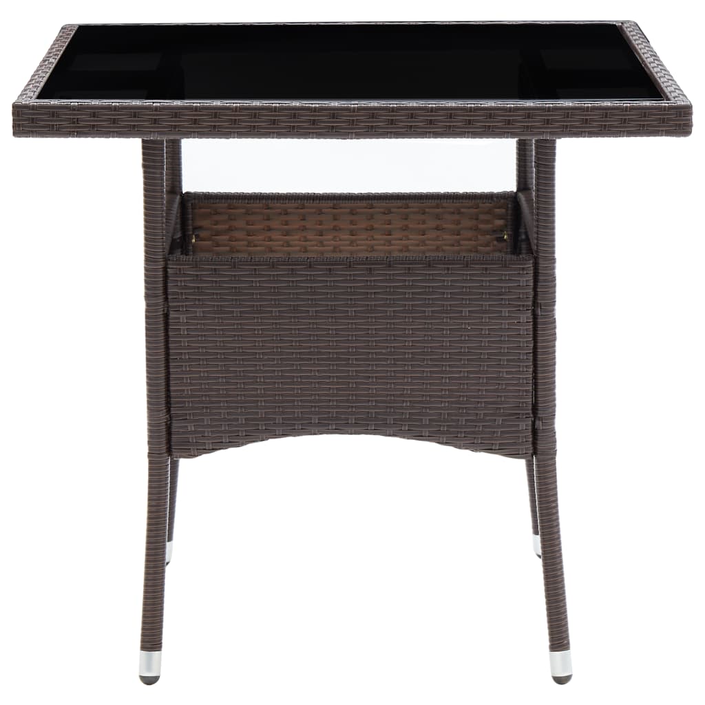 vidaXL Garden Dining Set | Brown, Cream White