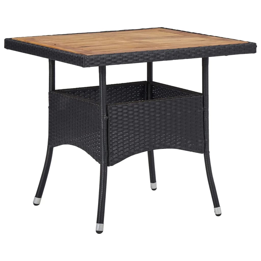 vidaXL Garden Dining Set | Black, Cream White