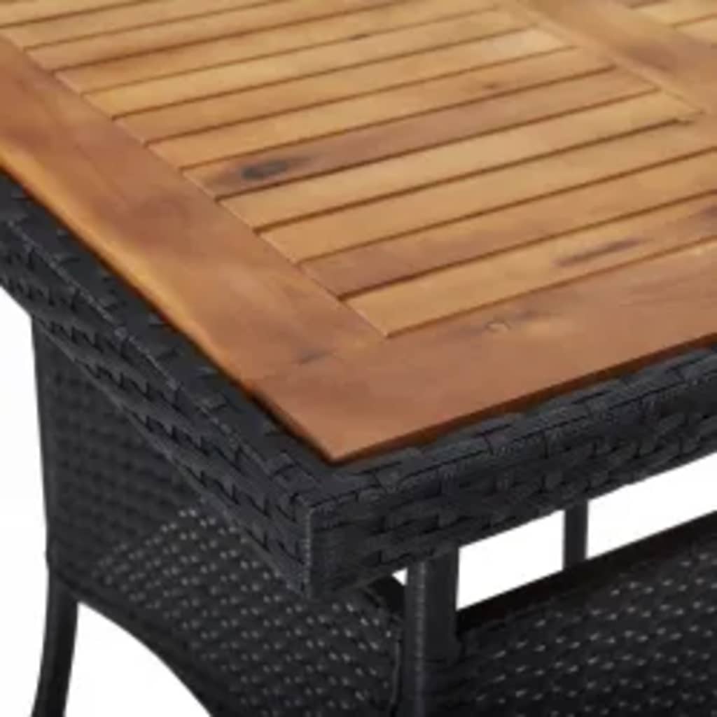 vidaXL Garden Dining Set | Black, Cream White