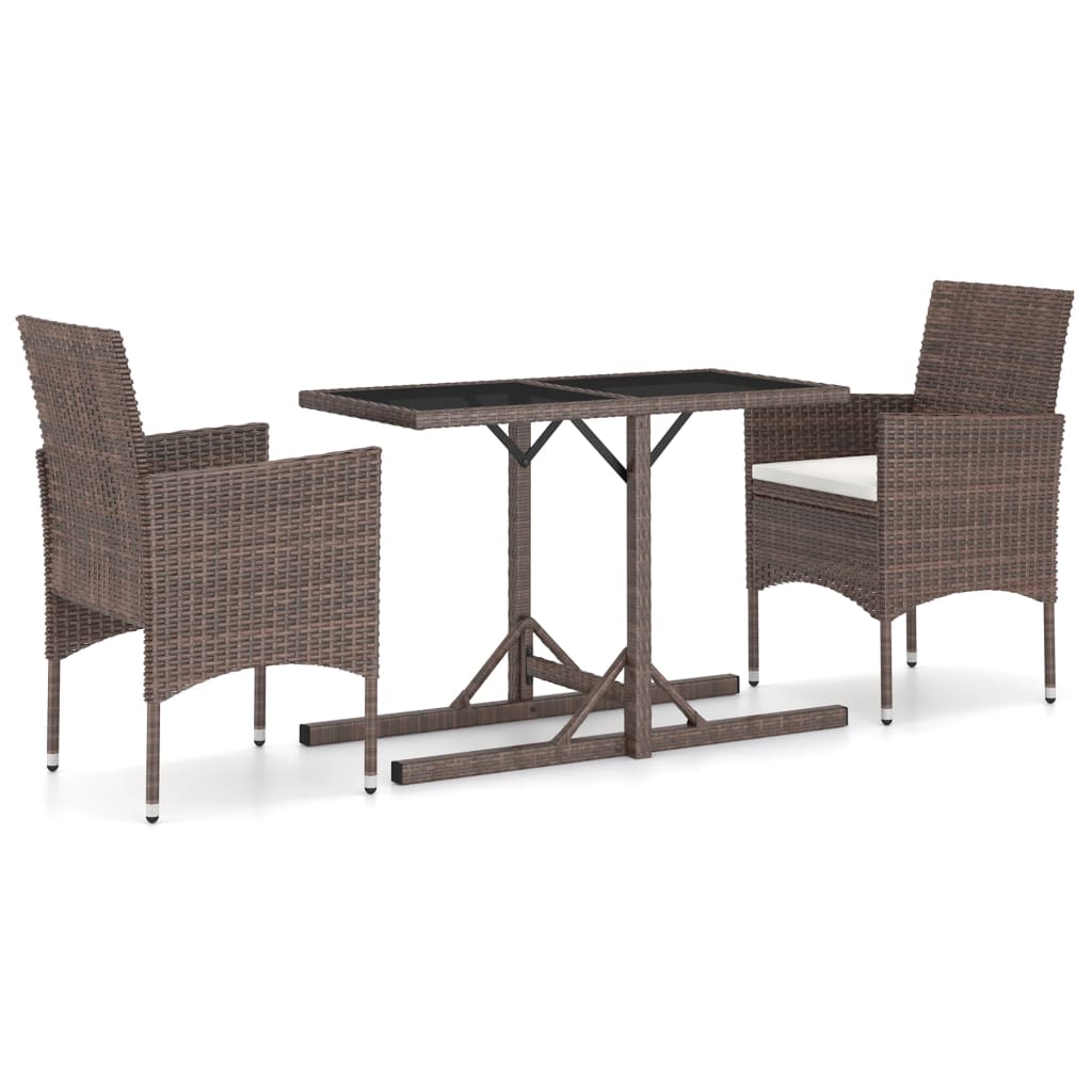 vidaXL Garden Dining Set | Brown