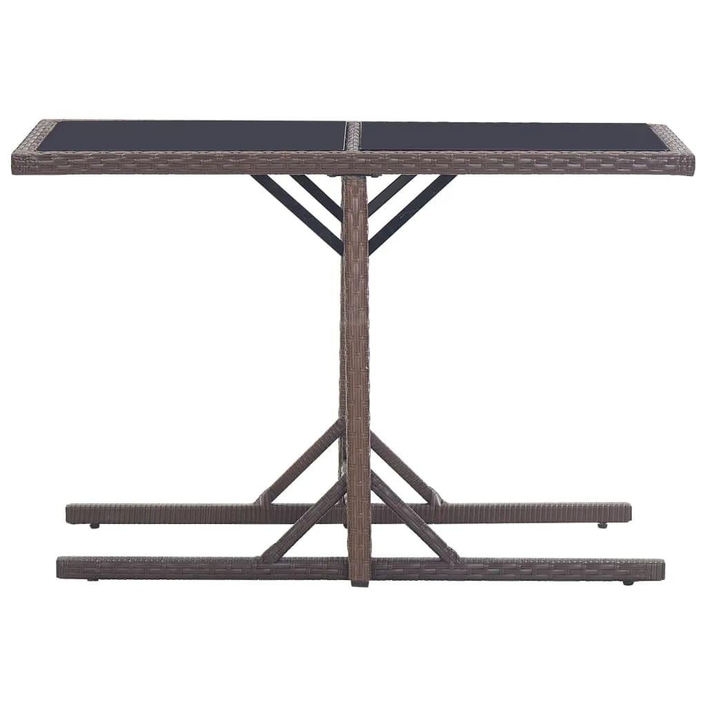vidaXL Garden Dining Set | Brown