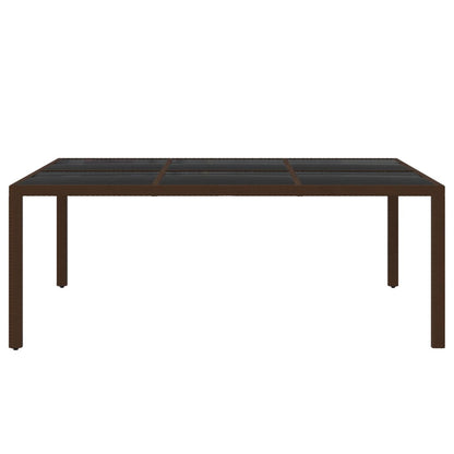 vidaXL Garden Dining Set | Brown and cream white