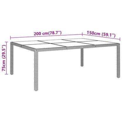 vidaXL Garden Dining Set | Brown and cream white