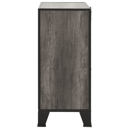 vidaXL Storage Cabinet | Set of 2 | Grey | Metal, MDF | 72 x 36 x 82 cm