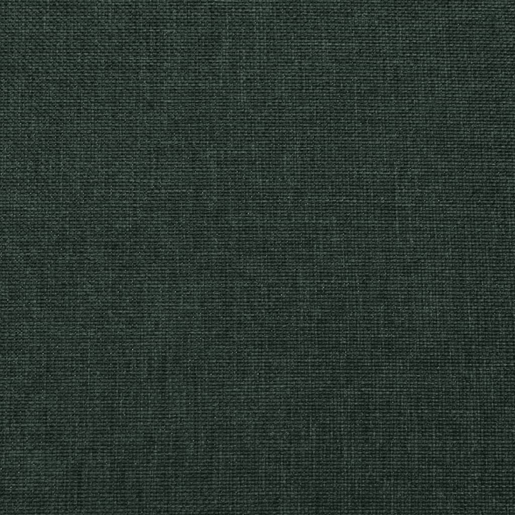 vidaXL Recliner Chair Dark Green Fabric