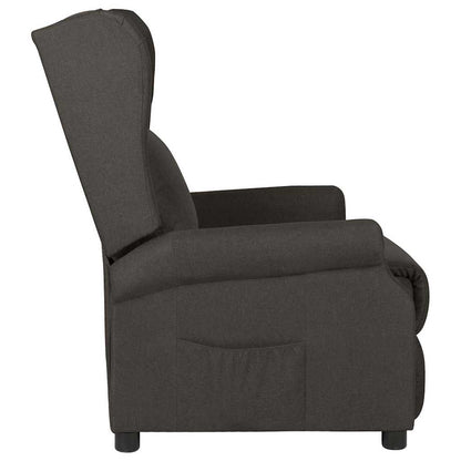 vidaXL Recliner Chair Taupe Fabric