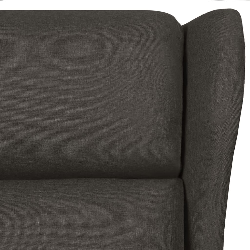 vidaXL Recliner Chair Taupe Fabric