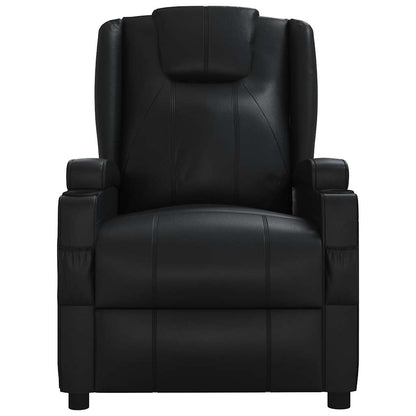 vidaXL Recliner Chair Black Faux Leather