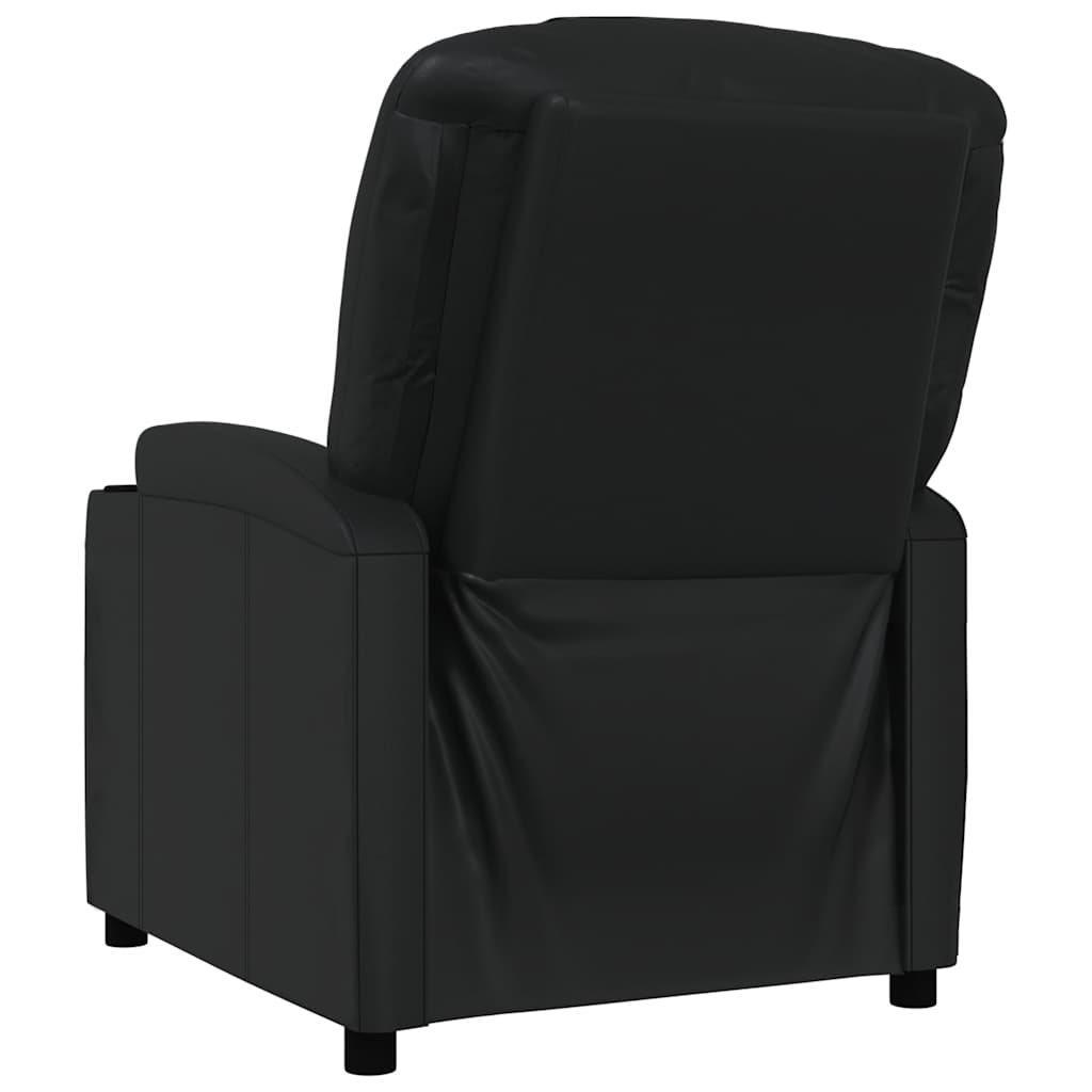 vidaXL Recliner Chair Black Faux Leather