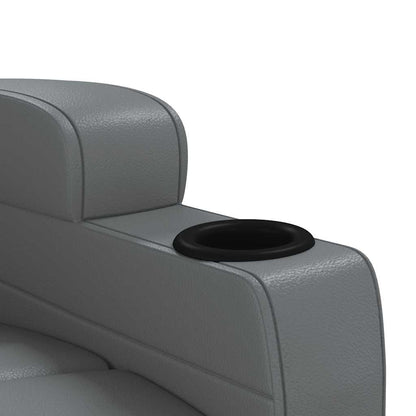 vidaXL Recliner Chair Grey Faux Leather