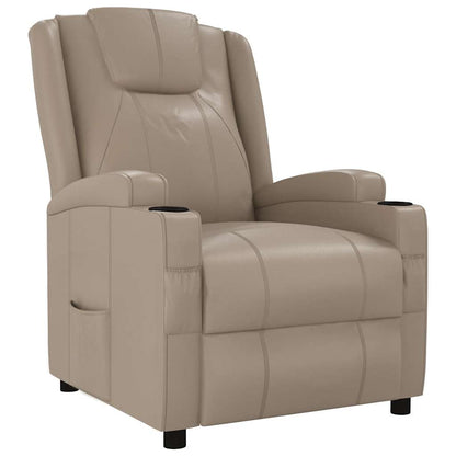 vidaXL Recliner Chair Cappuccino Faux Leather