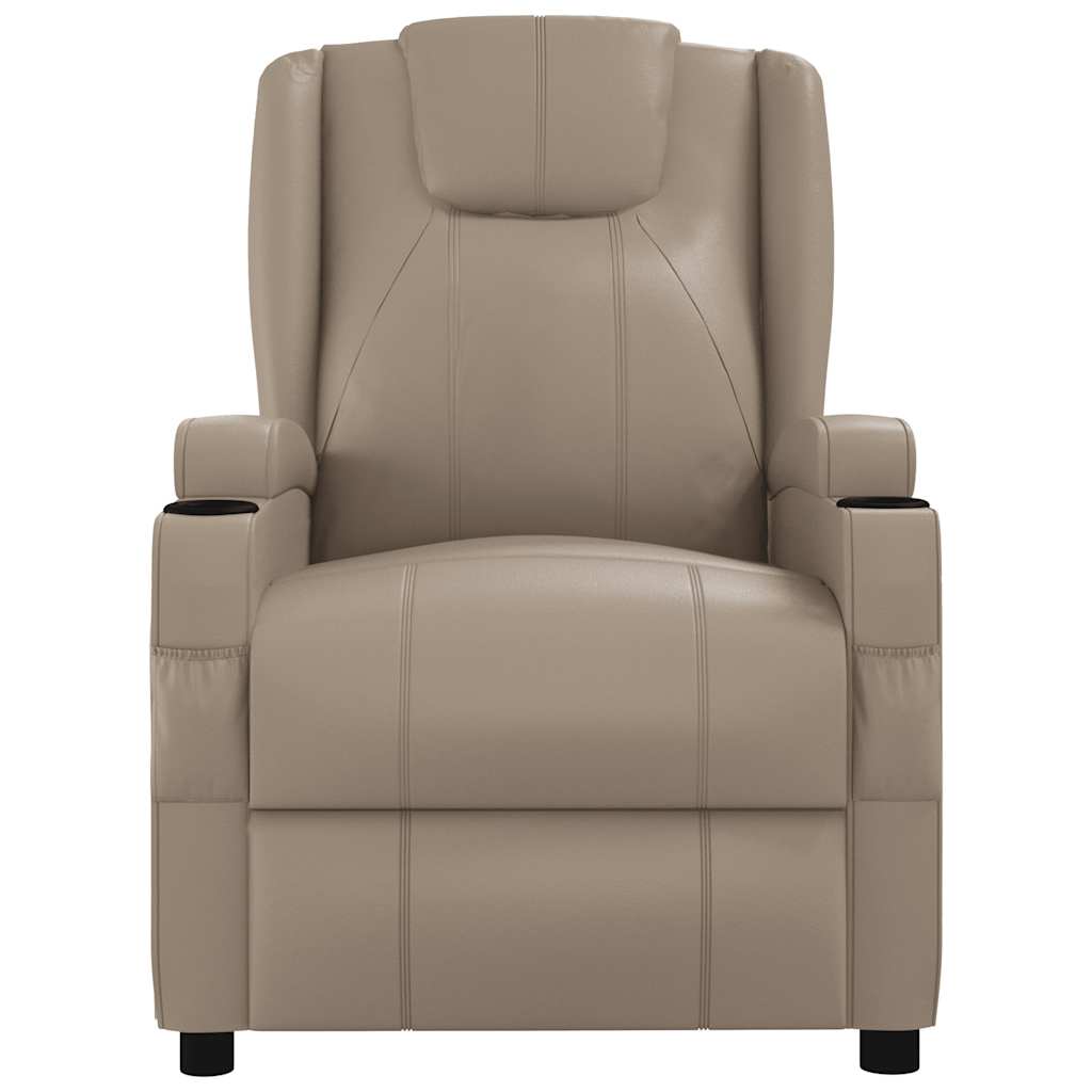vidaXL Recliner Chair Cappuccino Faux Leather