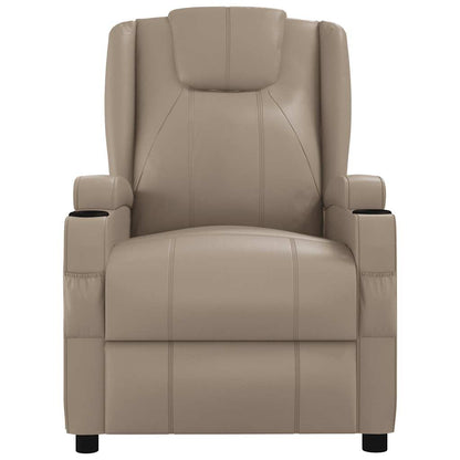 vidaXL Recliner Chair Cappuccino Faux Leather