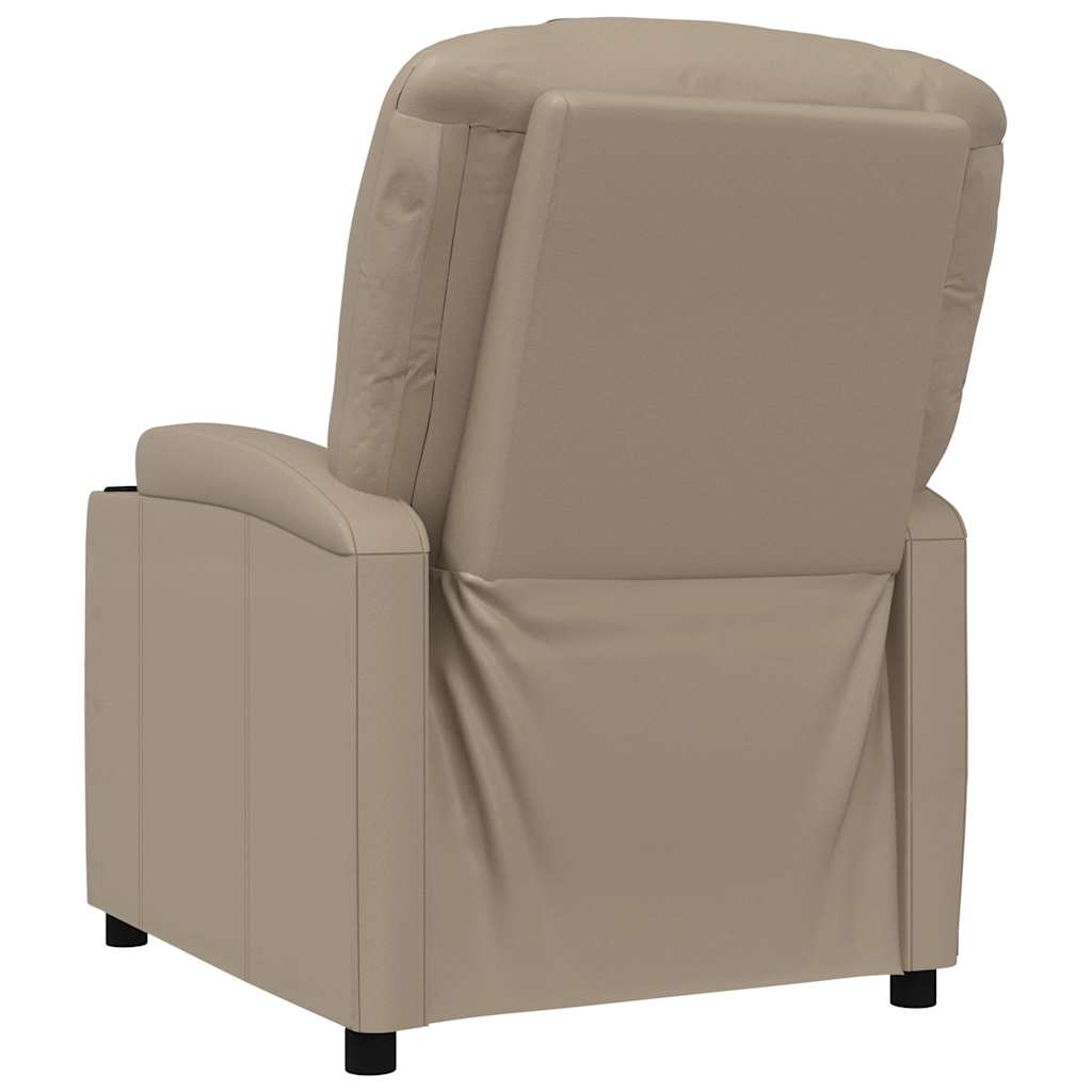 vidaXL Recliner Chair Cappuccino Faux Leather