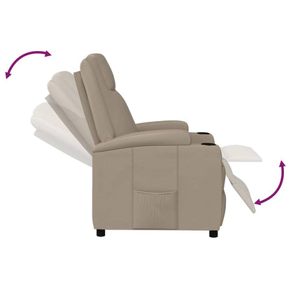 vidaXL Recliner Chair Cappuccino Faux Leather