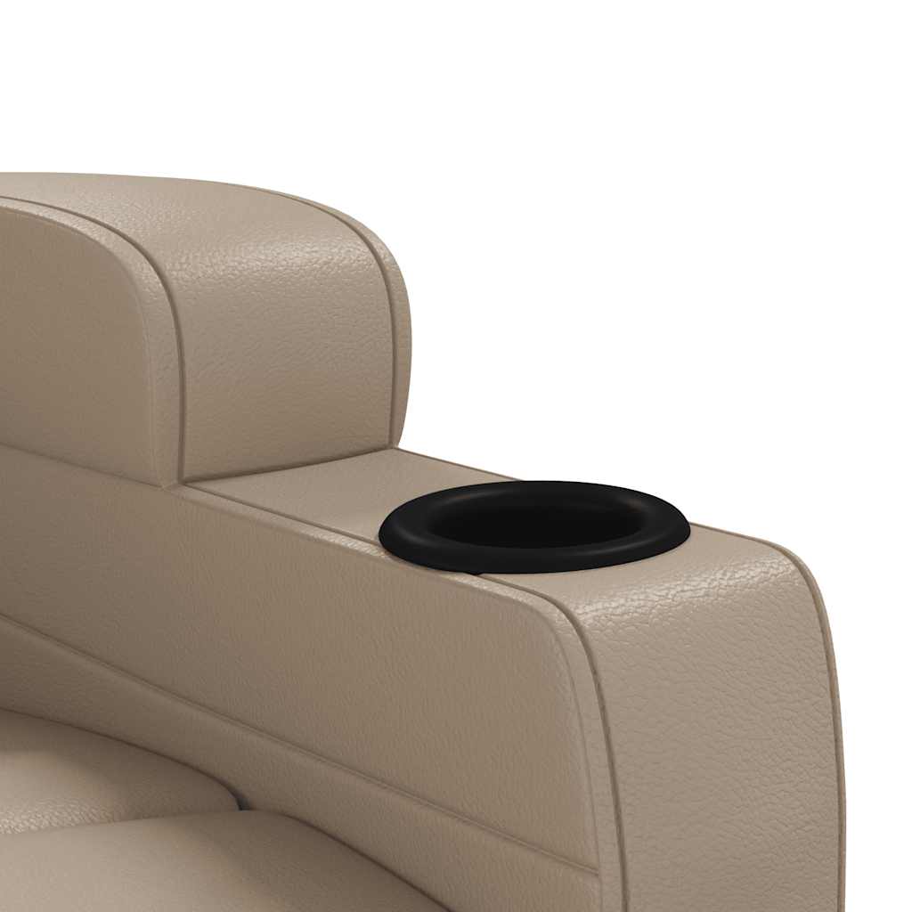 vidaXL Recliner Chair Cappuccino Faux Leather