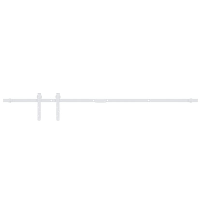 vidaXL Mini Sliding Cabinet Door Kit Carbon Steel White 122 cm