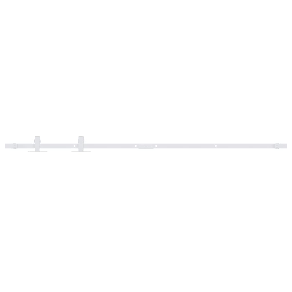 vidaXL Mini Sliding Cabinet Door Kit Carbon Steel White 152 cm