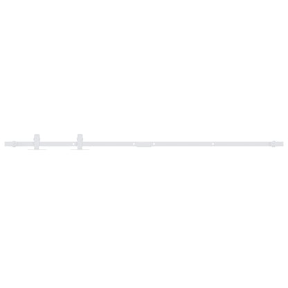 vidaXL Mini Sliding Cabinet Door Kit Carbon Steel White 152 cm