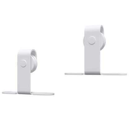 vidaXL Mini Sliding Cabinet Door Kit Carbon Steel White 152 cm
