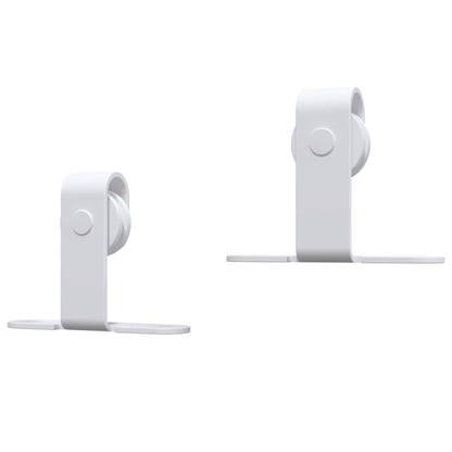 vidaXL Mini Sliding Cabinet Door Kit Carbon Steel White 122 cm