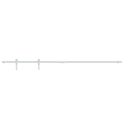 vidaXL Mini Sliding Cabinet Door Kit Carbon Steel White 183 cm