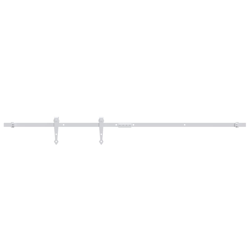 vidaXL Mini Sliding Cabinet Door Kit Carbon Steel White 152 cm
