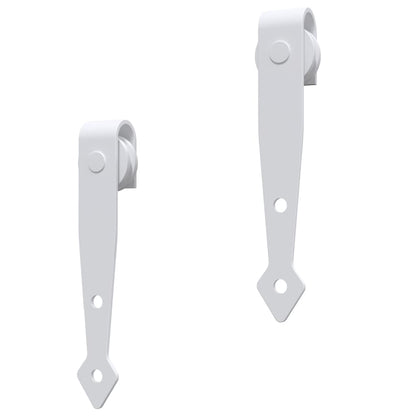 vidaXL Mini Sliding Cabinet Door Kit Carbon Steel White 122 cm