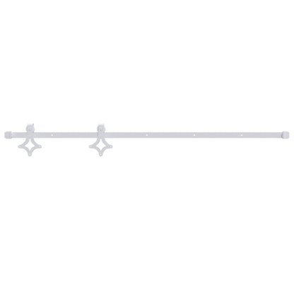 vidaXL Sliding Door Hardware Kit 200 cm Steel White