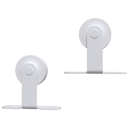 vidaXL Sliding Door Hardware Kit 183 cm Steel White