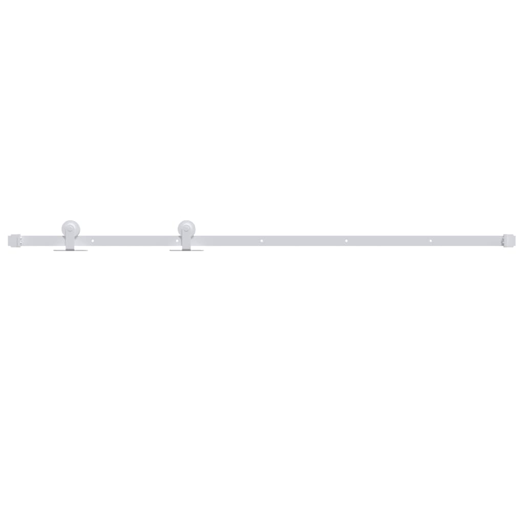 vidaXL Sliding Door Hardware Kit 200 cm Steel White