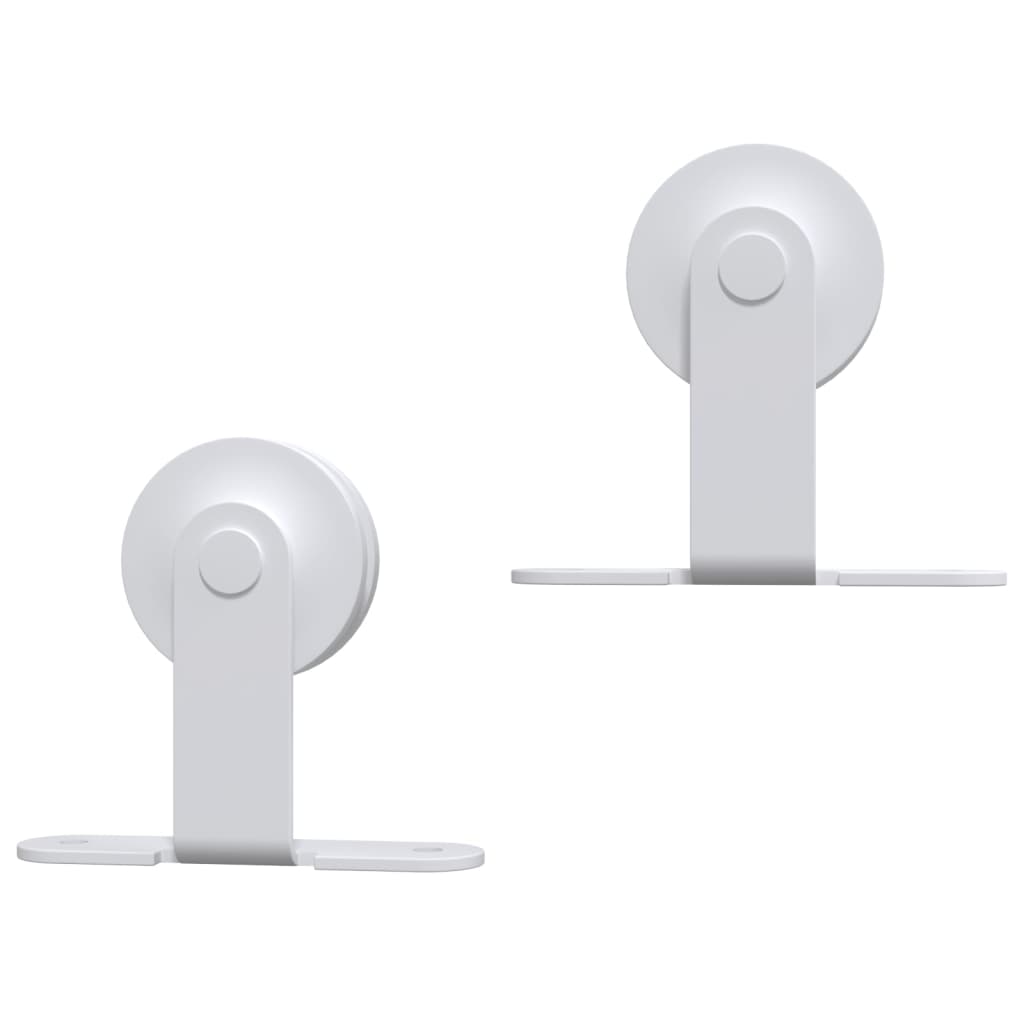 vidaXL Sliding Door Hardware Kit 200 cm Steel White