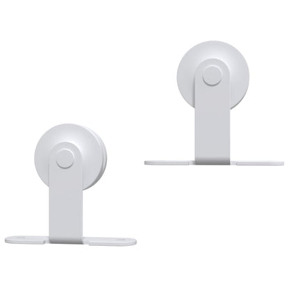 vidaXL Sliding Door Hardware Kit 200 cm Steel White