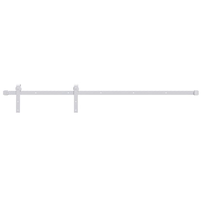 vidaXL Sliding Door Hardware Kit 183 cm Steel White