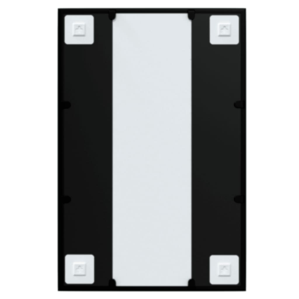 vidaXL Wall Mirror Black 60x40 cm Metal