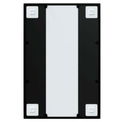 vidaXL Wall Mirror Black 60x40 cm Metal