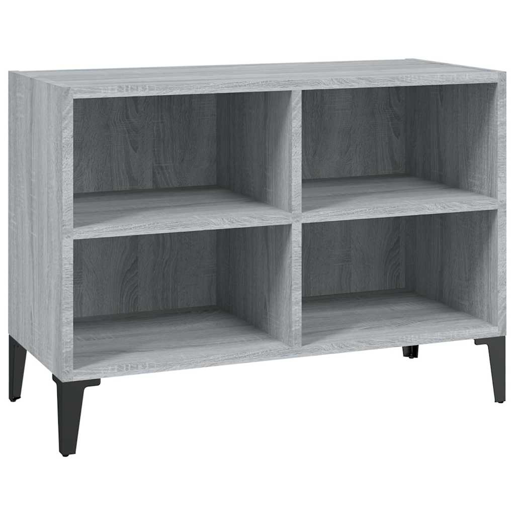 vidaXL TV Cabinet with Metal Legs Grey Sonoma 69,5x30x50 cm