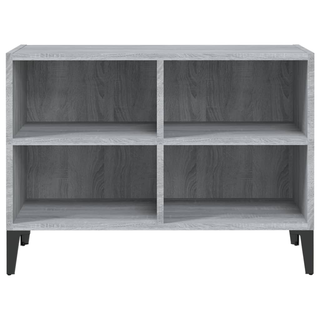 vidaXL TV Cabinet with Metal Legs Grey Sonoma 69.5x30x50 cm