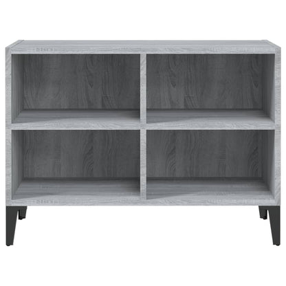 vidaXL TV Cabinet with Metal Legs Grey Sonoma 69.5x30x50 cm