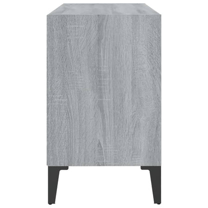 vidaXL TV Cabinet with Metal Legs Grey Sonoma 69.5x30x50 cm