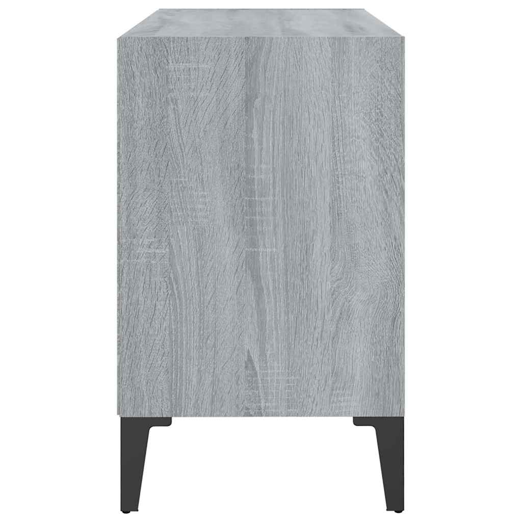 vidaXL TV Cabinet with Metal Legs Grey Sonoma 69,5x30x50 cm