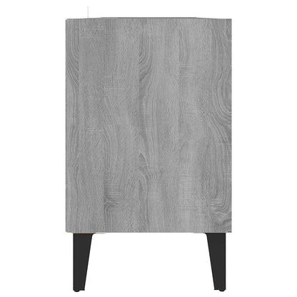 vidaXL TV Cabinet with Metal Legs Grey Sonoma 103,5x30x50 cm