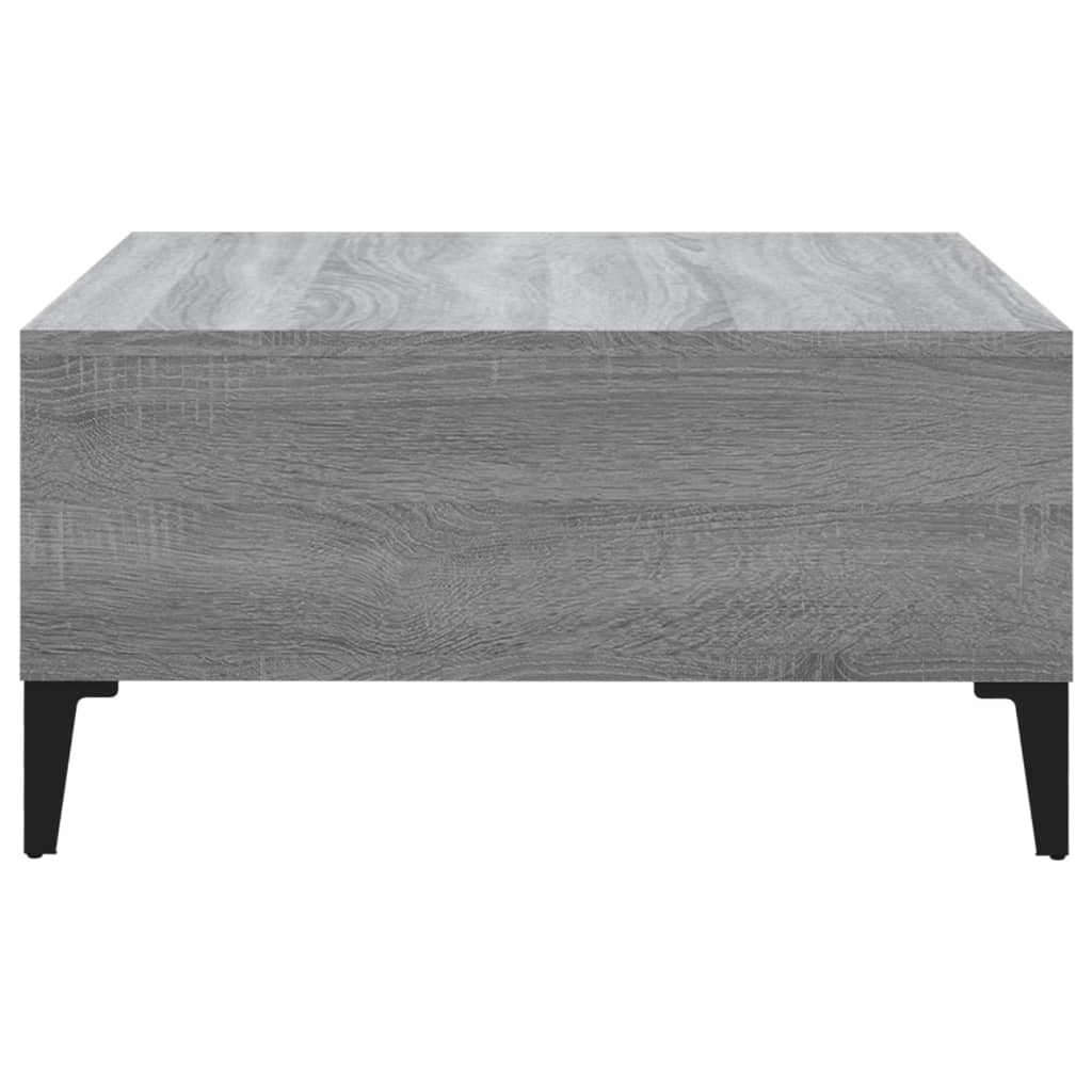 vidaXL Coffee Table Grey Sonoma 60x60x30 cm Engineered Wood