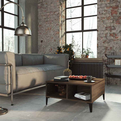 813169 vidaXL Coffee Table Brown Oak 60x60x30 cm Engineered Wood