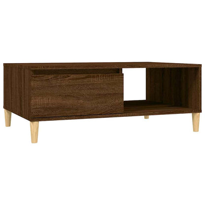 vidaXL Coffee Table Brown Oak 90x60x35 cm Engineered Wood