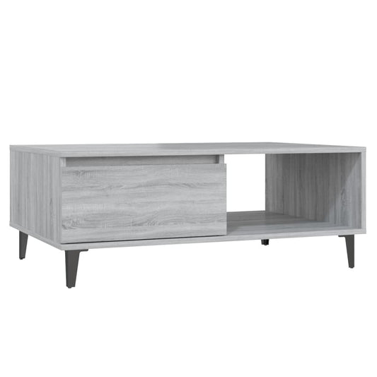 vidaXL Coffee Table Grey Sonoma 90x60x35 cm Engineered Wood