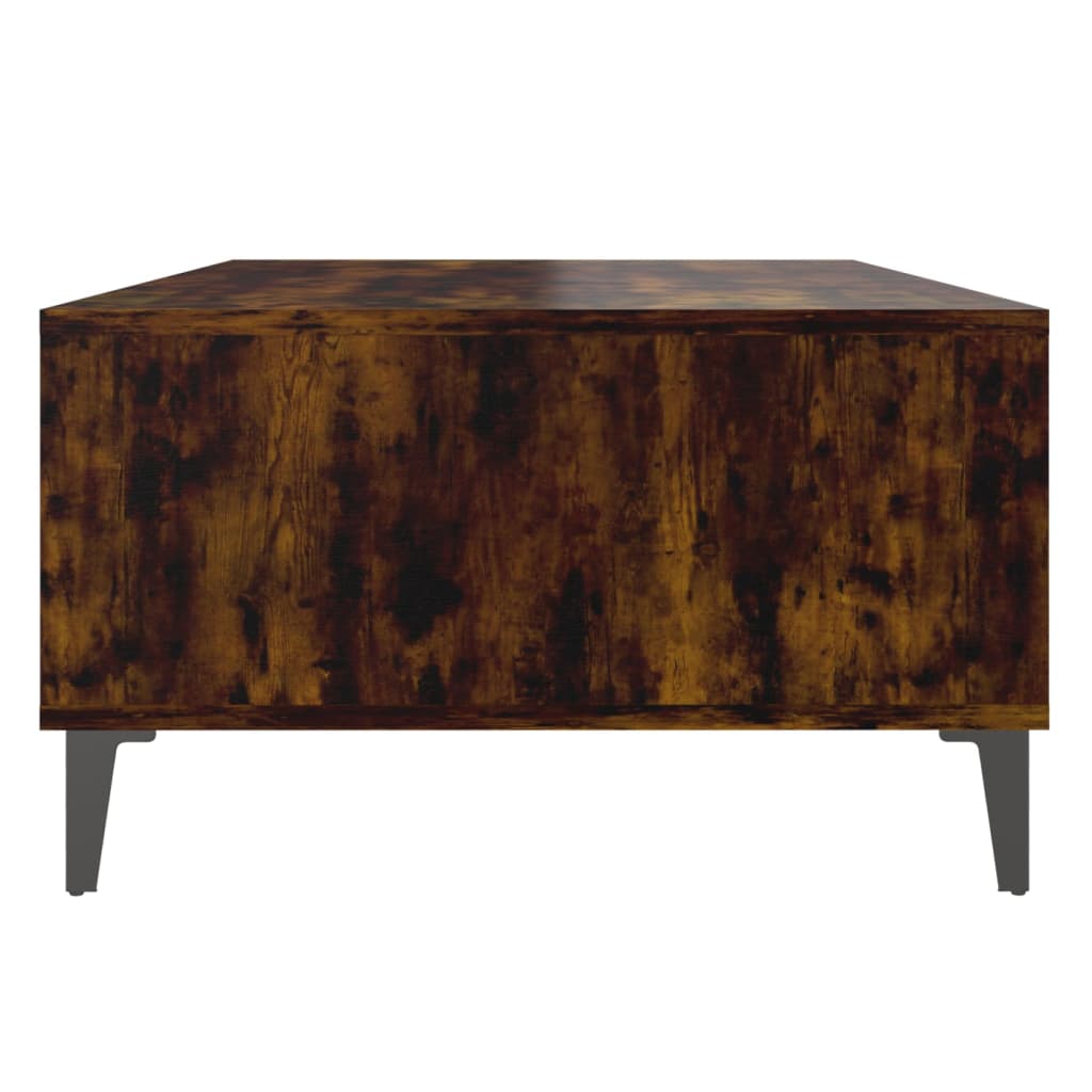 vidaXL Coffee Table Smoked Oak 103.5x60x35 cm Engineered Wood